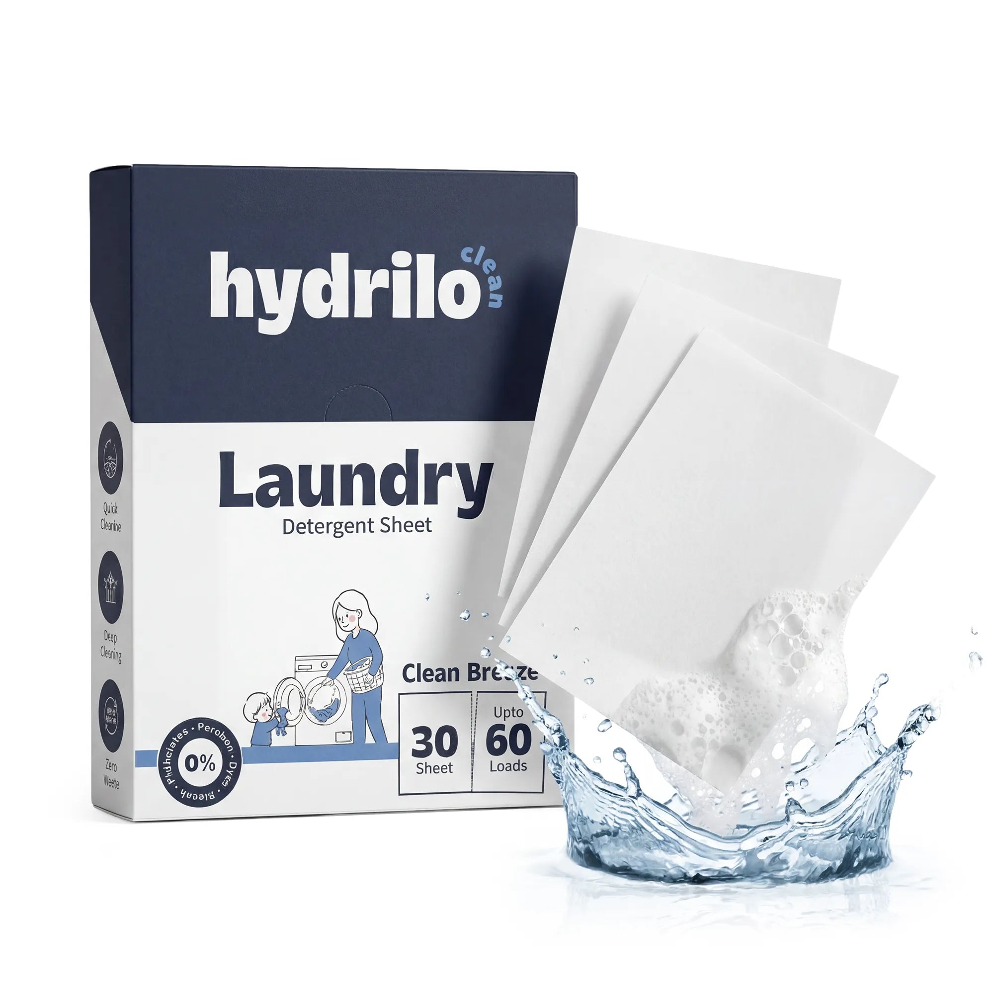 Hydrilo Detergent Laundary Sheet